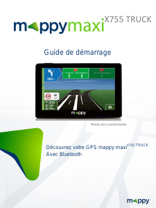 Mode d’emploi Mappy Maxi X755 Truck Système de navigation