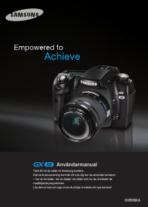 Bruksanvisning Samsung GX-10 Digitalkamera