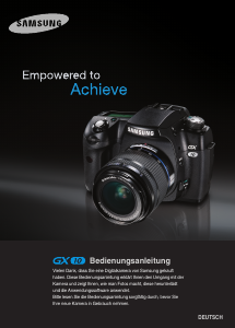 Bedienungsanleitung Samsung GX-10 Digitalkamera