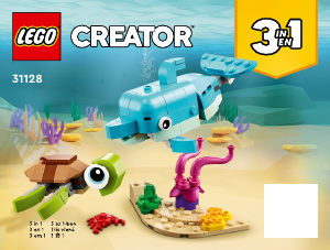 Brugsanvisning Lego set 31128 Creator Delfin og skildpadde