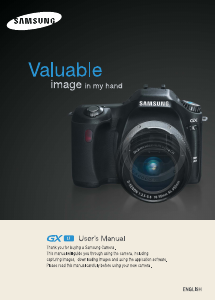 Manual Samsung GX-1L Digital Camera