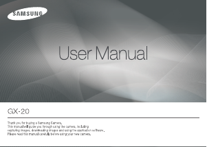 Manual Samsung GX-20 Digital Camera