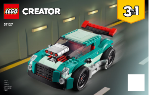 Handleiding Lego set 31127 Creator Straatracer