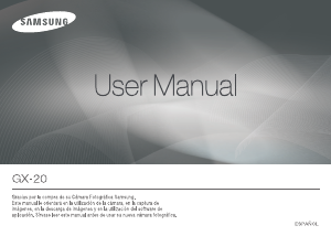 Manual de uso Samsung GX-20 Cámara digital