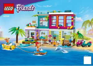 Handleiding Lego set 41709 Friends Vakantie strandhuis