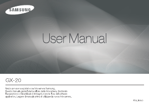 Manuale Samsung GX-20 Fotocamera digitale