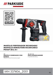 Manual Parkside IAN 337406 Martelo perfurador