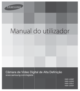 Manual Samsung HMX-U20BP Câmara digital