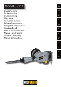 Brugsanvisning Probuilder 55111 Nedbrydningshammer