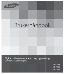 Bruksanvisning Samsung HMX-U20BP Digitalkamera