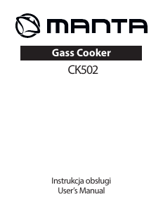 Handleiding Manta CK502 Fornuis