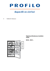 Kullanım kılavuzu Profilo BD2186WFAN Donduruculu buzdolabı