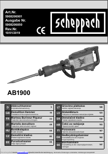 Manuál Scheppach AB1900 Demoliční kladivo