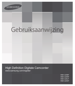 Handleiding Samsung HMX-U20BP Digitale camera