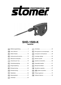 Kullanım kılavuzu Stomer SHD-1500-K Kırıcı