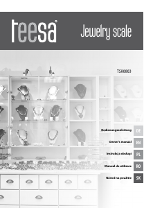 Handleiding Teesa TSA0803 Industriële weegschaal