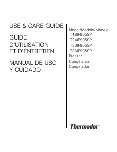 Mode d’emploi Thermador T36IF905SP Congélateur