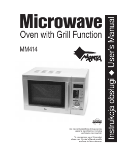Manual Manta MM414 Microwave