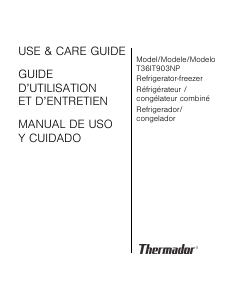Manual Thermador T30BB915SS Fridge-Freezer