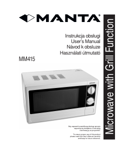 Manual Manta MM415 Microwave