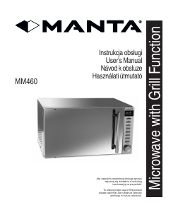 Instrukcja Manta MM460 Kuchenka mikrofalowa
