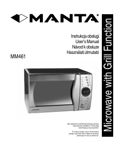 Instrukcja Manta MM461 Kuchenka mikrofalowa