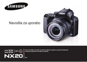 Priročnik Samsung NX20 Digitalni fotoaparat