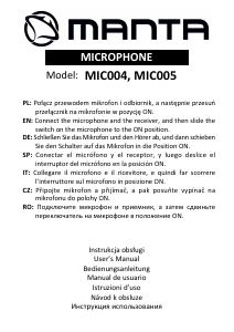 Manuale Manta MIC005 Microfono