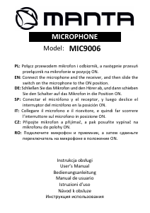 Manual de uso Manta MIC9006 Micrófono