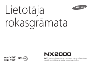 Rokasgrāmata Samsung NX2000 Digitālā kamera