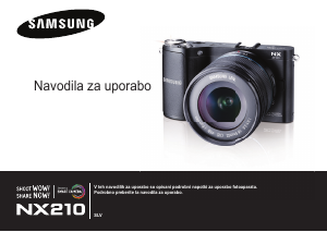 Priročnik Samsung NX210 Digitalni fotoaparat