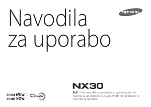 Priročnik Samsung NX30 Digitalni fotoaparat