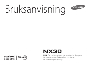 Bruksanvisning Samsung NX30 Digitalkamera