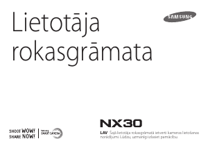 Rokasgrāmata Samsung NX30 Digitālā kamera