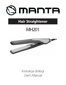 Manual Manta MH201 Hair Straightener