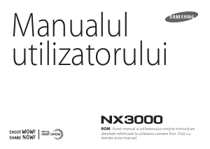 Manual Samsung NX3000 Cameră digitală
