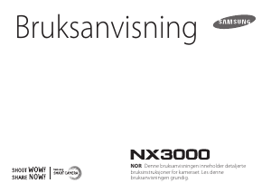 Bruksanvisning Samsung NX3000 Digitalkamera