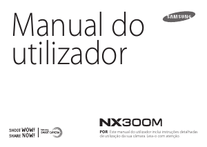 Manual Samsung NX300M Câmara digital