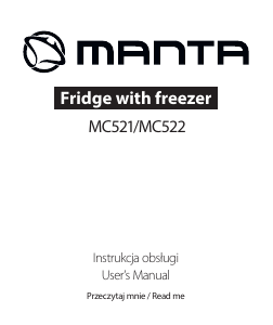 Handleiding Manta MC522 Koel-vries combinatie