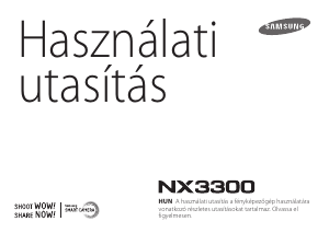 Használati útmutató Samsung NX3300 Digitális fényképezőgép
