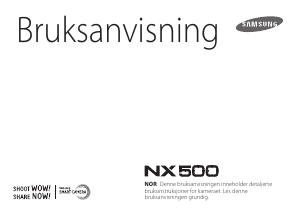 Bruksanvisning Samsung NX500 Digitalkamera
