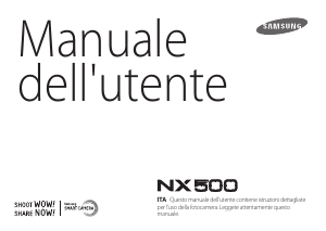 Manuale Samsung NX500 Fotocamera digitale