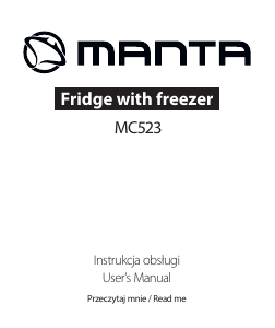 Instrukcja Manta MC523 Lodówko-zamrażarka