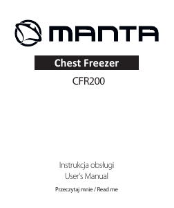 Manual Manta CFR200 Freezer