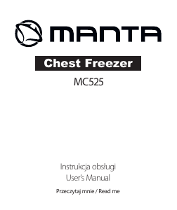 Instrukcja Manta MC525 Zamrażarka