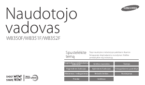 Vadovas Samsung WB350F Skaitmeninis fotoaparatas