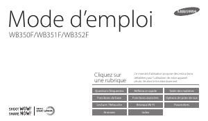 Mode d’emploi Samsung WB351F Appareil photo numérique