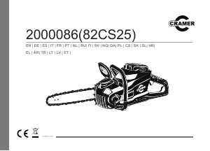 Manuál Cramer 82CS25 Motorová pila