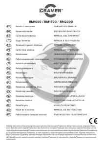 Instrukcja Cramer RM2000 Kosiarka