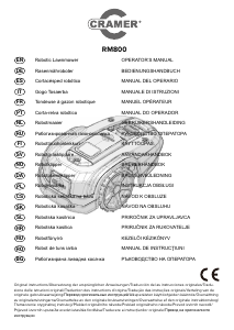 Manual Cramer RM800 Mașină de tuns iarbă